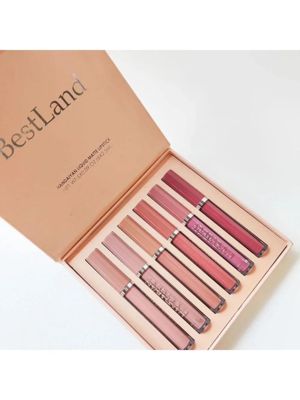 6Pcs Waterproof Matte Liquid Lipstick Set - Non-Stick Cup Lip Gloss Collection